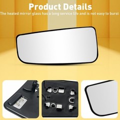 4/8X Towing Mirror Glass Heated Passenger Right Left For Ford F150 Pickup Truck