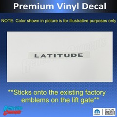 LATITUDE Emblem Overlay Decal Sticker – 2014-2021 Cherokee Latitude