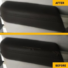 4/8X Black Front Rear Leather Door Panels Cover Armrest For Honda Pilot 2009-201