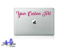 Custom Vinyl Decal Sticker – Choose Any Text, Font & Color – Car, Truck, Tumbler