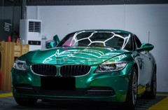 ESSMO PET Super Gloss Metallic Emerald Green Vehicle Vinyl Wrap Decal Like Paint