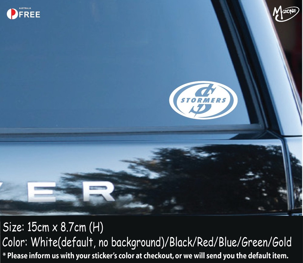 Stormers Sticker Decal-Reflective/Metallic Color South Africa Rugby Club Decal