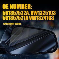 For 2012 to 2015 Volkswagen Passat Mirror Glass Heated Driver or Passeneger Side