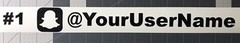8″ Snapchat Decal Bumper Sticker Your Name Snap chat Handle – JDM set if 2 Tuner