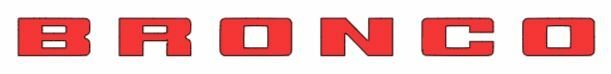 2x Bronco Logo Vinyl Sticker Decal 4″ 6″ 8″ 10″ 12″ 16″ 20″ 24″ Multi Color