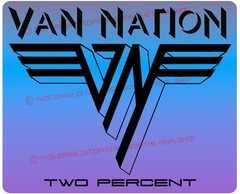 Van Fans “VAN NATION 2%” funny decal sticker Custom VAN Forever