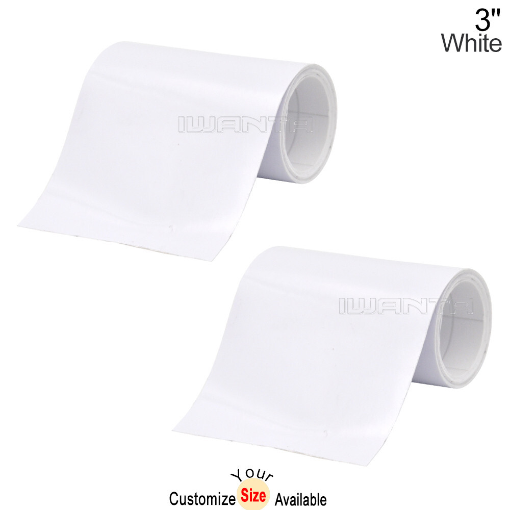 2x 3″ x 78″ DIY White Racing Stripes Car Hood Vinyl Tape Sticker Body Decals