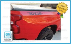 Set of 2: Silverado TRAIL BOSS decals side stickers graphic matte black blackout