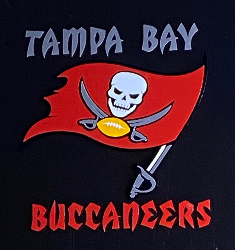 NFL TAMPA BAY BUCCANEERS car decal 5 1/2 inch x 5 inch die cut sticker