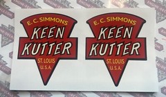Keen Kutter E.C.Simmons St Louis U.S.A. Display Case 3 1/4” Tall Set 2