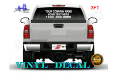 Custom Vinyl Window Decal Your -Text-Logo-Info Outdoor Vinyl 36″w oracal651