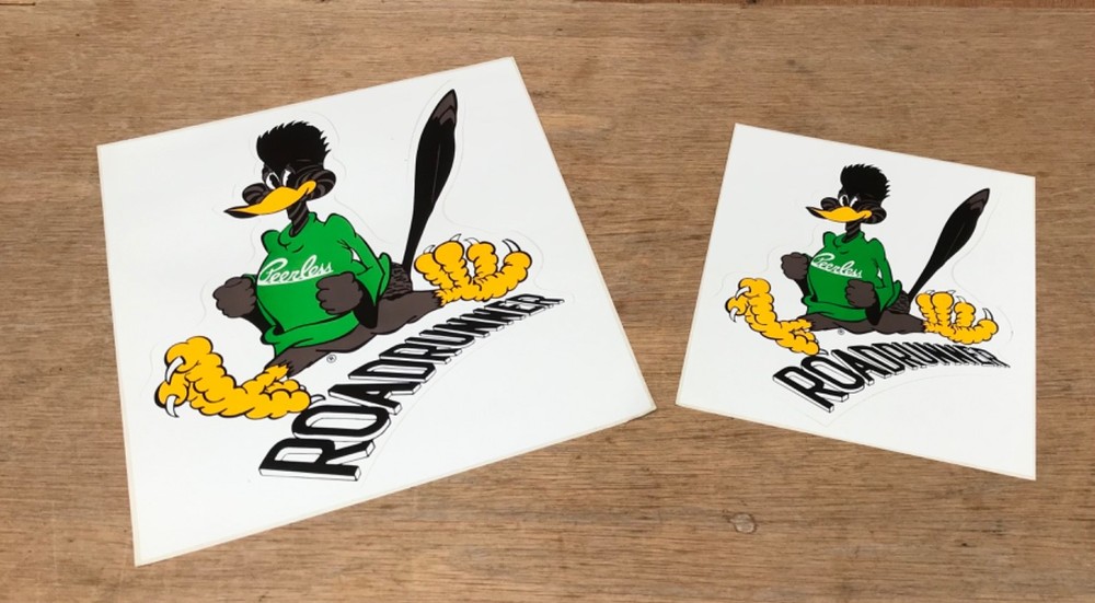 2 PEERLESS ROADRUNNER TRUCK TRAILER STICKERS – GILLESPIE DECALS PORTLAND OREGON