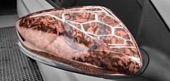 24K Chopped Forged Carbon Fiber Gloss Rose Gold Vinyl Wrap Sticker Decal Sheet