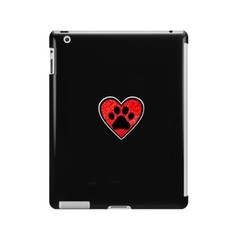 pet paw print heart red and black dog cat vinyl sticker bumper stickers 93 mm