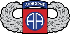 82nd Airborne Parachutist Badge Jump Wings Decal Car Truck Yeti Various Sizes