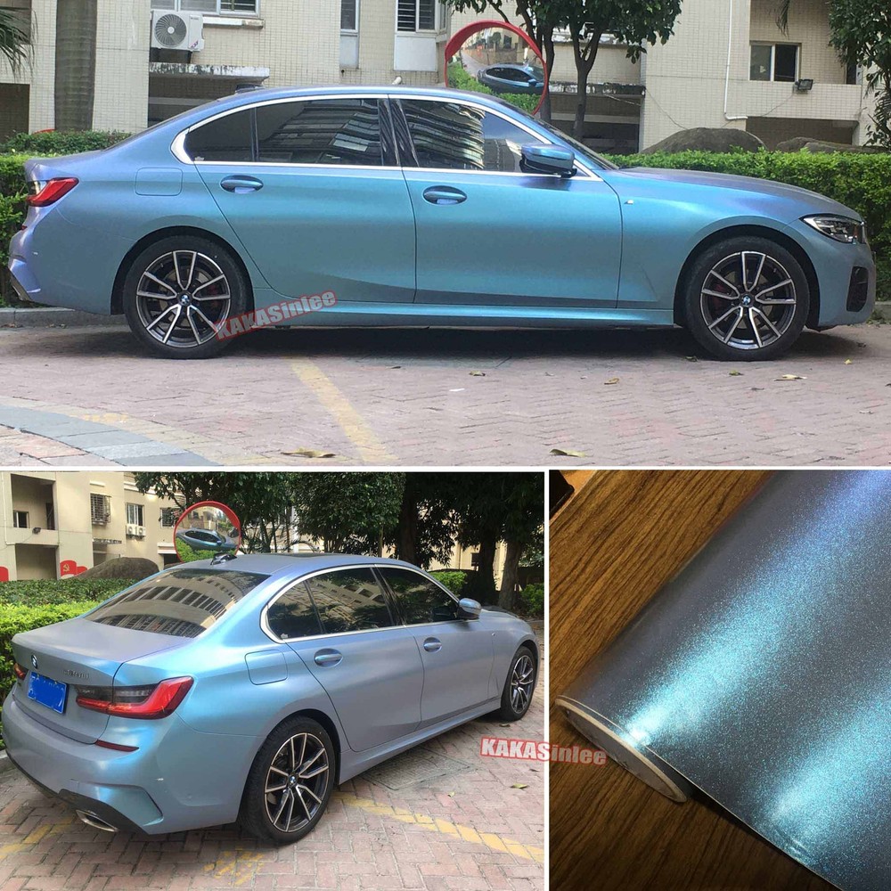 Glossy Grey Chameleon Full SUV Car Wrap Pearl Metal Vinyl Sticker / Flexible US