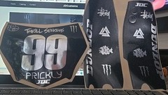 99 Combo – Motocutz Number Plate Decal and Tuttio Fork Guard Decals – Item#25