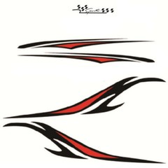 Stripes Graphics Stickers Racing Decal DIY Decor Waterproof For Car Side Body