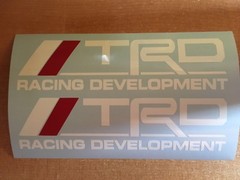TRD Racing Development (2 PACK) 9″ BLACK Emblem Vinyl Sticker Decal VVT-i Supra