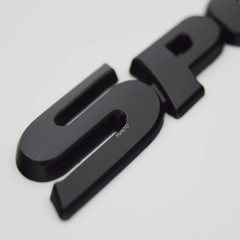2x Matte Black Metal Performance Emblems for Universal Car Customization