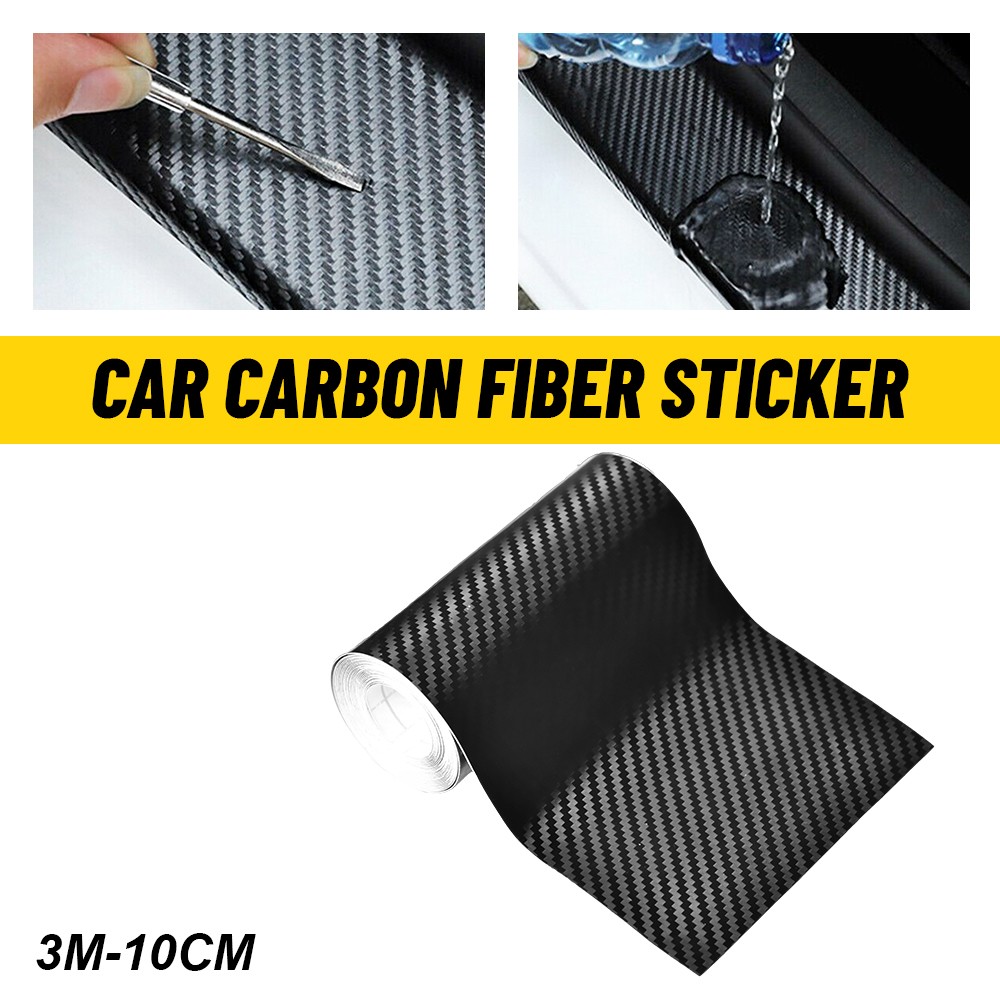 1PCS 10CM*3M Vinyl Film Wrap Bubble Free Air Release Anti Scratch Carbon Fiber