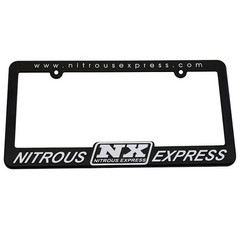 Nitrous Express Exterior Decal NX LICENSE PLATE FRAME