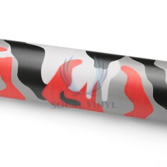 Premium Red Black White Gray Camouflage Desert Vinyl Sticker Wrap Decal Steet