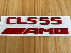Gloss RED 3D CLS55 AMG Number Letters Rear Trunk Badge Emblem for Mercedes Benz