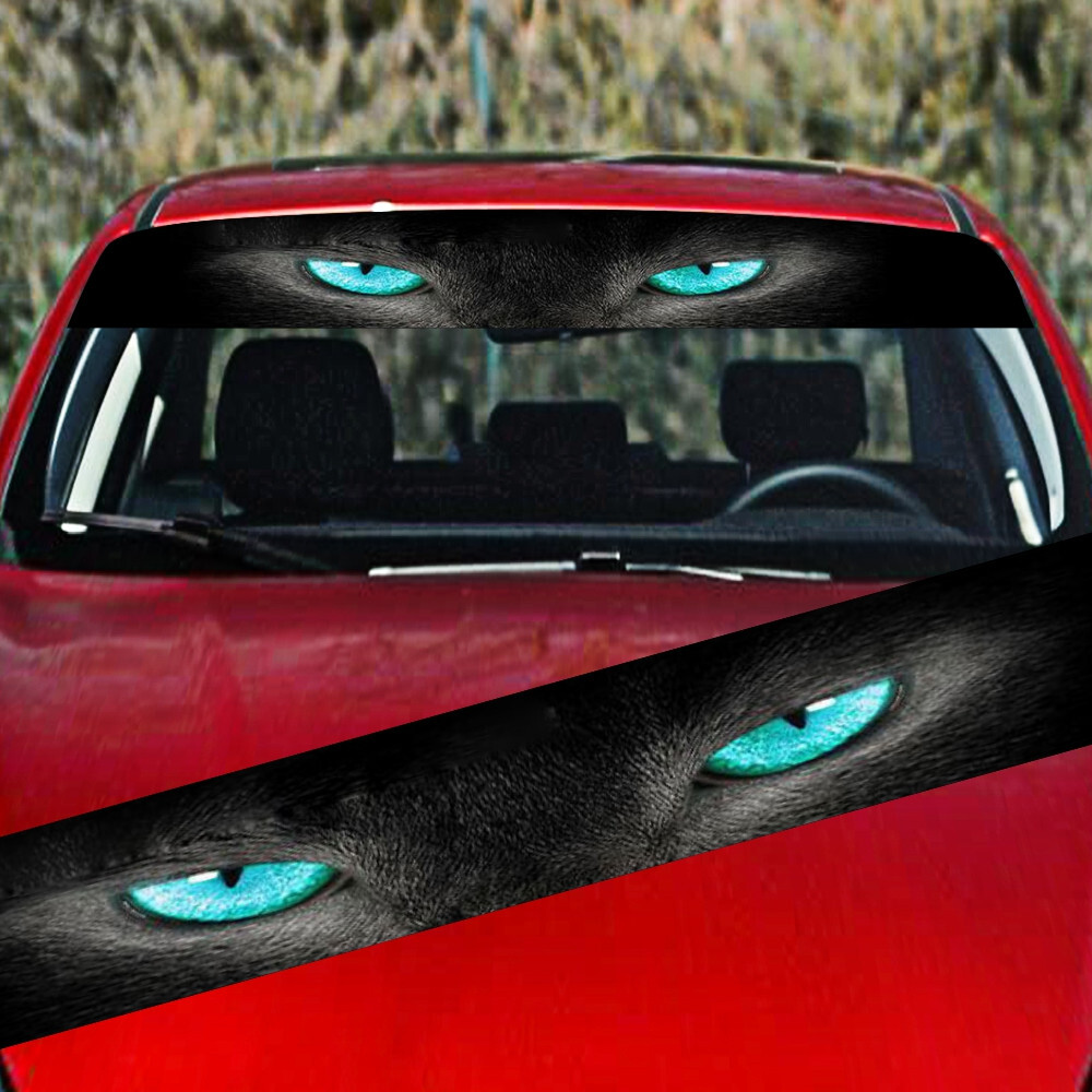 Car Front Windshield 3D Waterproof Eye Sticker Decals Decoration Protector Vinyl