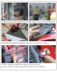 Car Front Windshield Sunshade Stickers Terrorist Decor Vinyl Sticker 130*21 cm