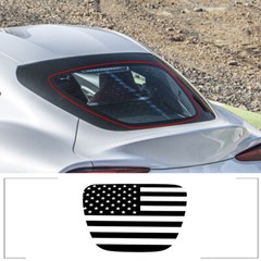 Rear Back Window American Flag Black Sticker Fit For Toyota Supra 2019-2022