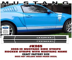GE-K265 2010-14 MUSTANG – LOWER ROCKER SIDE STRIPE – FACTORY REPLACEMENT