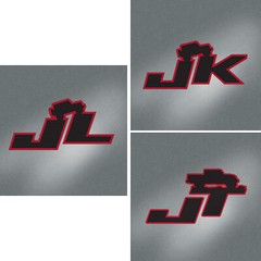 JL JK or JT premium automotive grade TWO decals, for Jeep Rubicon