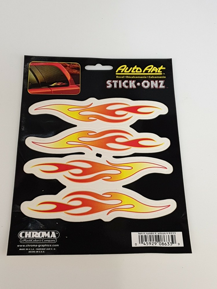 Chroma Graphics Chroma 8633 Flames Stick Onz Decal