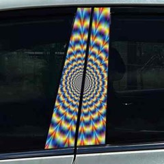 2x Creative Car B Pillar Waterproof Decal DIY Car Modification Styling Sticker