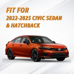 Driver Passenger Headlight Smokey Vinyl Decal Stickers For 2022-2025 Honda Civic