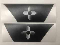 Premium Cast Matte Black Vinyl Flag Decals for Wrangler JL and Gladiator Fender