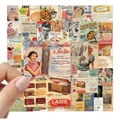 50 pcs Creative Retro Doodle Vinyl Waterproof Stickers for your phone, laptop