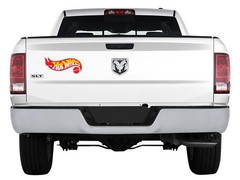 2x Hot Wheels Logo Die Cut Laminated Vinyl Decal Sticker Choose Sizes racing