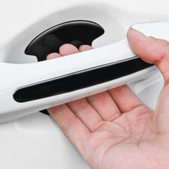 8Pcs Glossy Black Car Door Handle Bowl Anti-scratch Sticker Protector Cover