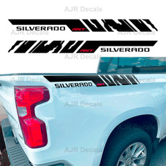 Chevrolet Silverado Bedside Decals Fits Chevy Truck Stickers RST 2 pieces GR