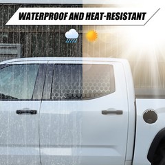 Honeycomb Rear Side Door Window Vinyls Decal Fits Toyota Tundra 2022-2026