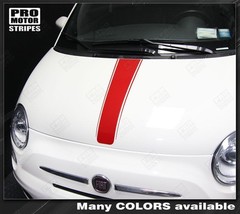 Fiat 500 Center Hood Accent Stripe Decal 2012 2013 2014 2015 Pro Motor