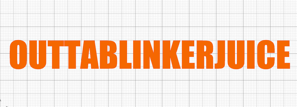 1.6″ x 10.4″ Vinyl Bumper Sticker Oracal 651 Orange Die Cut Decal