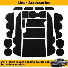 18/36x Liner Insert Fit 16-22 Tacoma Toyota and Cup Center Door Console Tr Black