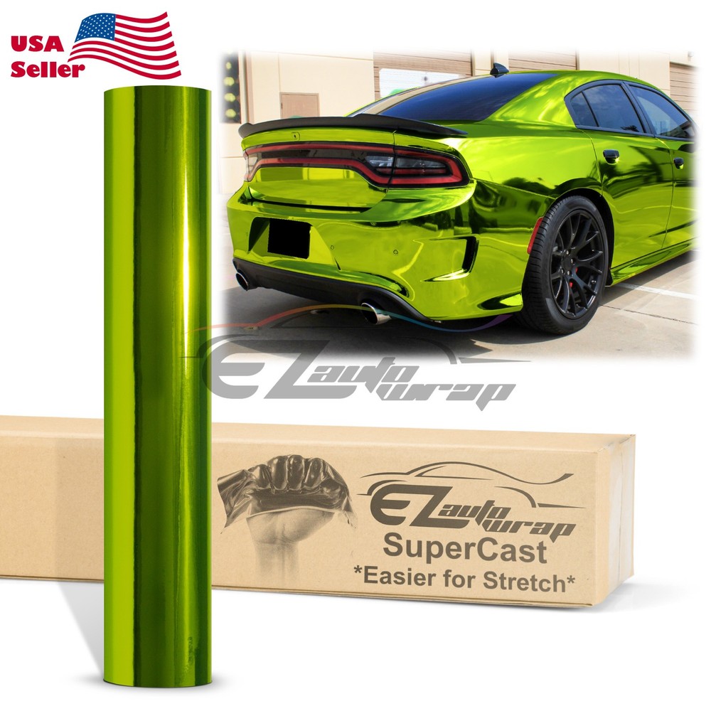 Supercast Chrome Car Vinyl Vehicle Wrap Sticker Easy Stretch Decal Sheet Film