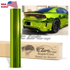 Supercast Chrome Car Vinyl Vehicle Wrap Sticker Easy Stretch Decal Sheet Film