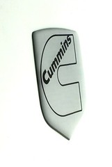GRILLE EMBLEM fits RAM DIESEL 2006-2010 Silver / Black Outline