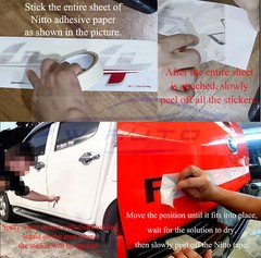 SILVER RED FRONT REAR TAILGATE STICKER X-SERIES FOR ISUZU D-MAX DMAX 2012-2015