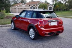 Black Red White Union Jack Flag Decal Boot Decal for Mini Cooper 2014-2024